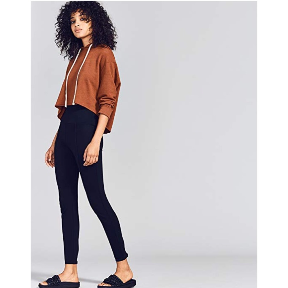 seamed front ponte knit leggings